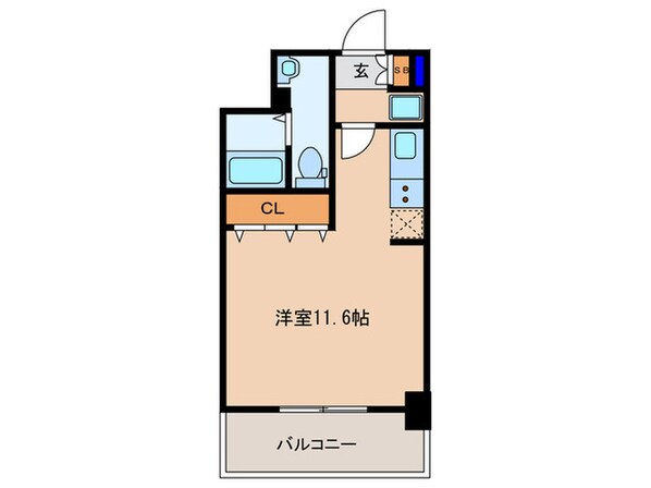 コンフォリア扇町の物件間取画像